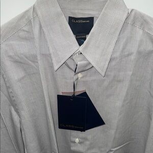Class by Roberto cavalli grey/black patterned button down shirt
